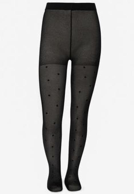 Dres fetițe Penti Young ,,Stil'', 20 den- mat, imprimeu buline negru Engros